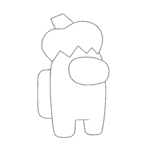 pagina da colorare: Colore del personaggio dal gioco tra noi