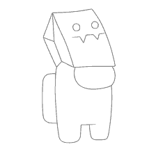 pagina da colorare: Il carattere Come in una maschera