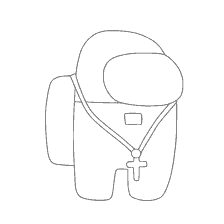 pagina da colorare: Giocatore da Tra Come indossare i vestiti incrociati del prete