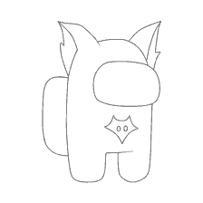 pagina da colorare: Disegno di carattere dal gioco Tra come con orecchie e distintivo