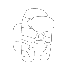 pagina da colorare: Carattere tra come in stile di colorazione