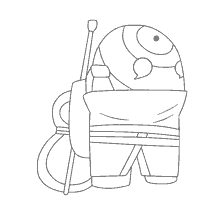 pagina da colorare: Colorare il carattere da tra come