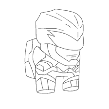 pagina da colorare: Colorazione del personaggio Tra Come in un'immagine stilizzata