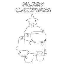 pagina da colorare: Colorazione tra Come le luci di Natale e una stella sul suo cappello