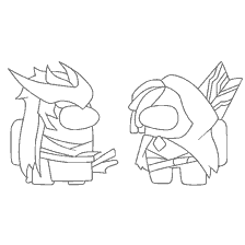 pagina da colorare: Personaggi di colorazione dal gioco Tra come