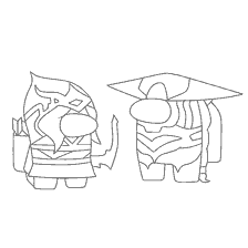 pagina da colorare: Personaggi da Tra Per quanto riguarda la colorazione