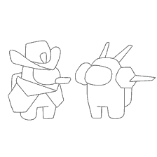 pagina da colorare: Personaggi tra di noi per la colorazione