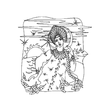 coloring page: Coloring Princess Swan in the style of Alexander Pushkin