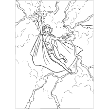 pagina da colorare: Tempesta colorante della X-Men