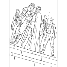 pagina da colorare: X-Men: Magneto e Bullet-Man