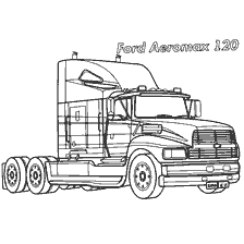 kolorowanka: Kolorowanka ciągnika Ford Aeromax 120