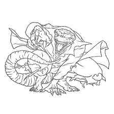 pagina da colorare: Colorare Super Villain Lizard da Spider-Man