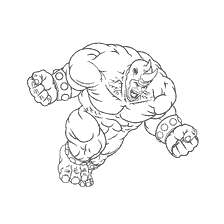 pagina da colorare: L'uomo di Rhinoceros della Marvel Comics