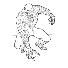 pagina da colorare: Spider-Man Venom nel libro colorante