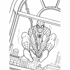 pagina da colorare: Colorare Spider-Man