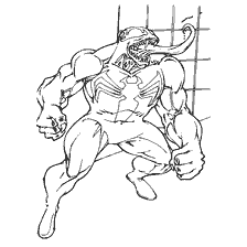 pagina da colorare: Spider-Man Nemico Venom in Coloring Book