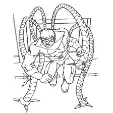 pagina da colorare: Colorare Dr. Octopus da Spider-Man