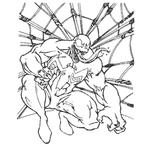 pagina da colorare: Ragno-uomo personaggio disegnato come la morte nera