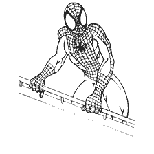 pagina da colorare: Spider-Man in colorazione