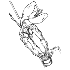pagina da colorare: Spider-Man Disegno in vernice
