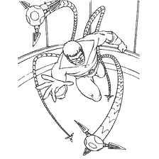 pagina da colorare: Colorare Dr. Octopus da Spider-Man