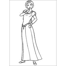 coloriage: Couleur Princesse Fiona de Shrek