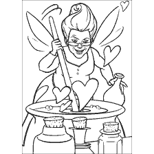 coloriage: La marraine fée de Shrek sur le livre de coloriage