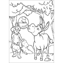 coloriage: Shrek de coloration: Le Donkey et son ami