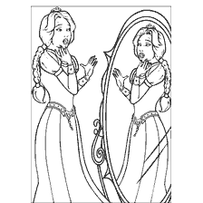 coloriage: Couleur Princesse Fiona de Shrek