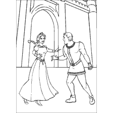 coloriage: Coloration Shrek et Fiona