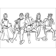 coloriage: Shrek Coloring et toute l'entreprise