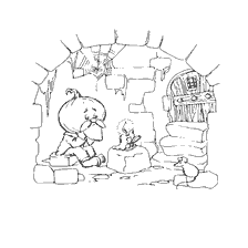 pagina da colorare: Avventure di Cipollino: Padre di Cipollino in Giala