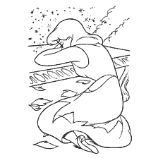 coloriage: Cendrillon de coloration Ce cri