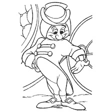 coloriage: Coloriage Cendrillon avec un homme de pied