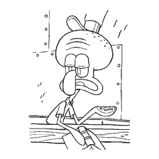 coloring page: Coloring octopus from SpongeBob Square pants