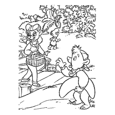 coloriage: Couleur représentant des personnages de 'Miracles in Turns'