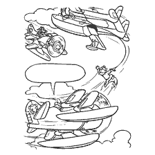 coloriage: Coloration pour les enfants des Miracles sur les tours: Pirates dans le ciel