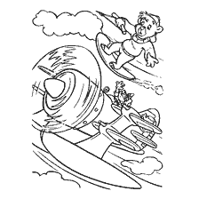 coloriage: Dessin du livre de coloriage des Miracles à tour de rôle: Baleine en danger