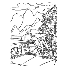 coloriage: Coloration avec les héros du dessin animé Miracles à tour de rôle
