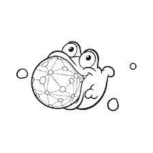 pagina da colorare: Morfo tiene la sfera