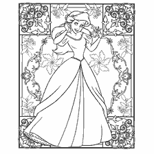 pagina da colorare: Principessa colorante Ariel della Sirenetta