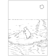 pagina da colorare: Colorante orso polare Lars sul ghiaccio