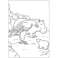pagina da colorare: Colorazione dell'orso polare Lars e l'aquila