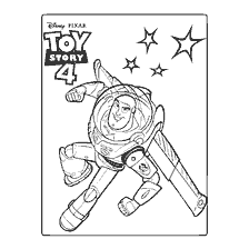coloring page: Coloring Buzz Lighter from Toy Story