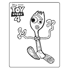 coloring page: Coloring of the character Wilkins from the cartoon Toy Story 4