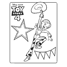 coloring page: Jesse Coloring from Toy Story 4