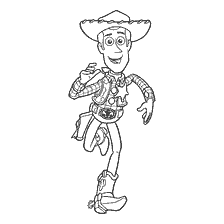 coloring page: Cowboy Woody Coloring Picture from Toy Story