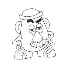 coloring page: Mr. Potato Head for Toy Story Coloring