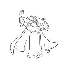 coloring page: Emperor Zurg in coloring book