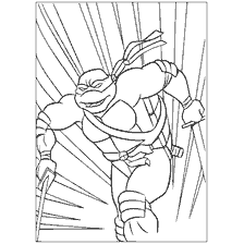 pagina da colorare: La colorazione di Leonardo delle tartarughe Ninja